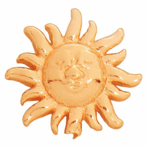 Chapa Oro Sol 6mm Dorado (1 pza)