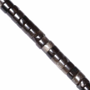 03 Labradorita Negra Heishe 2x4mm-38cm aprox (1 tira)