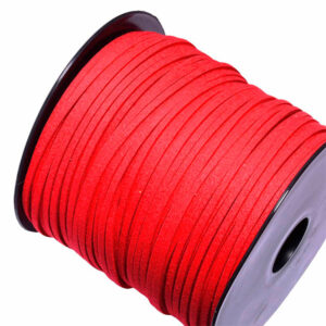 Rollo Gamuza 2.5mm- Roja 90 metros (1 rollo)