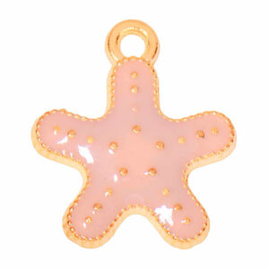 Esmalte Dije Estrella de Mar Beige 8mm (1 pza)