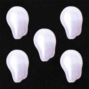 13 Acrilico Gota Irreg  Blanca 17mm aprox (20 grm)