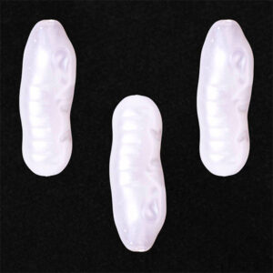 15 Acrilico Tubo Irreg Blanco 25mm aprox (20 grm)