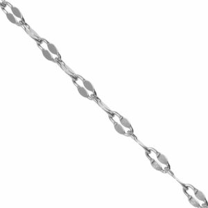 Acero Cadena Eslabon Plano 3x5mm Acero (1 mto)