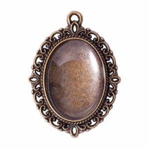 Cabujon Oro Viejo Oval 34mm (1 pza)