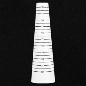 Mandril de Pulsera Plastico Blanco  25cm (1 pza)