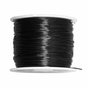 Rollo Elástico Reforzado Negro - 40mts aprox (1 pza)