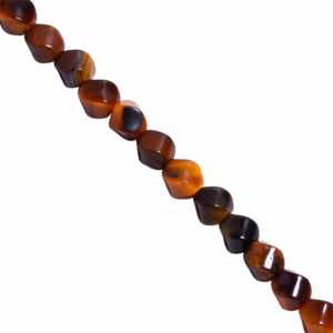 LD Ojo Tigre Twist 3mm- 39 cm aprox (1 tira)