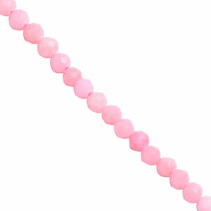 LD Opal Rosa Bola Fac. 3mm- 39cm aprox (1 tira)