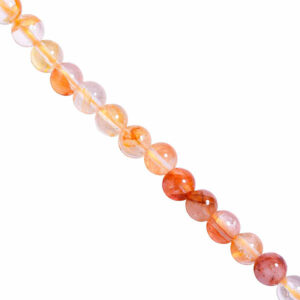 LD Cuarzo Hematoide Amarillo Bola 5mm- 39cm aprox (1 tira)
