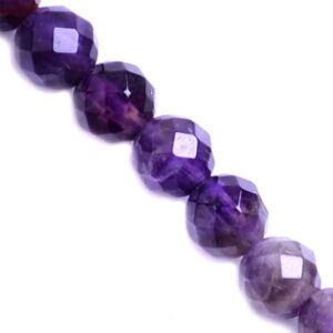 LD606 Amatista Bola Fac. 3mm (1 Tira)