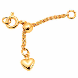Chapa Oro Broiche/Extension Corazon (1 pza)