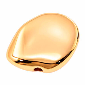 Chapa Oro Cuenta Arroz 14mm (1 pza)