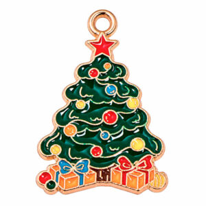Esmalte Navidad Dije Pino 21mm (1 pza)