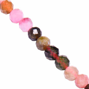LD897 Turmalina Rainbow Bola Fac. 3mm - 39cm aprox (1 tira)